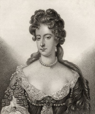 Reine Marie II, gravée par Bocquet, illustration de 